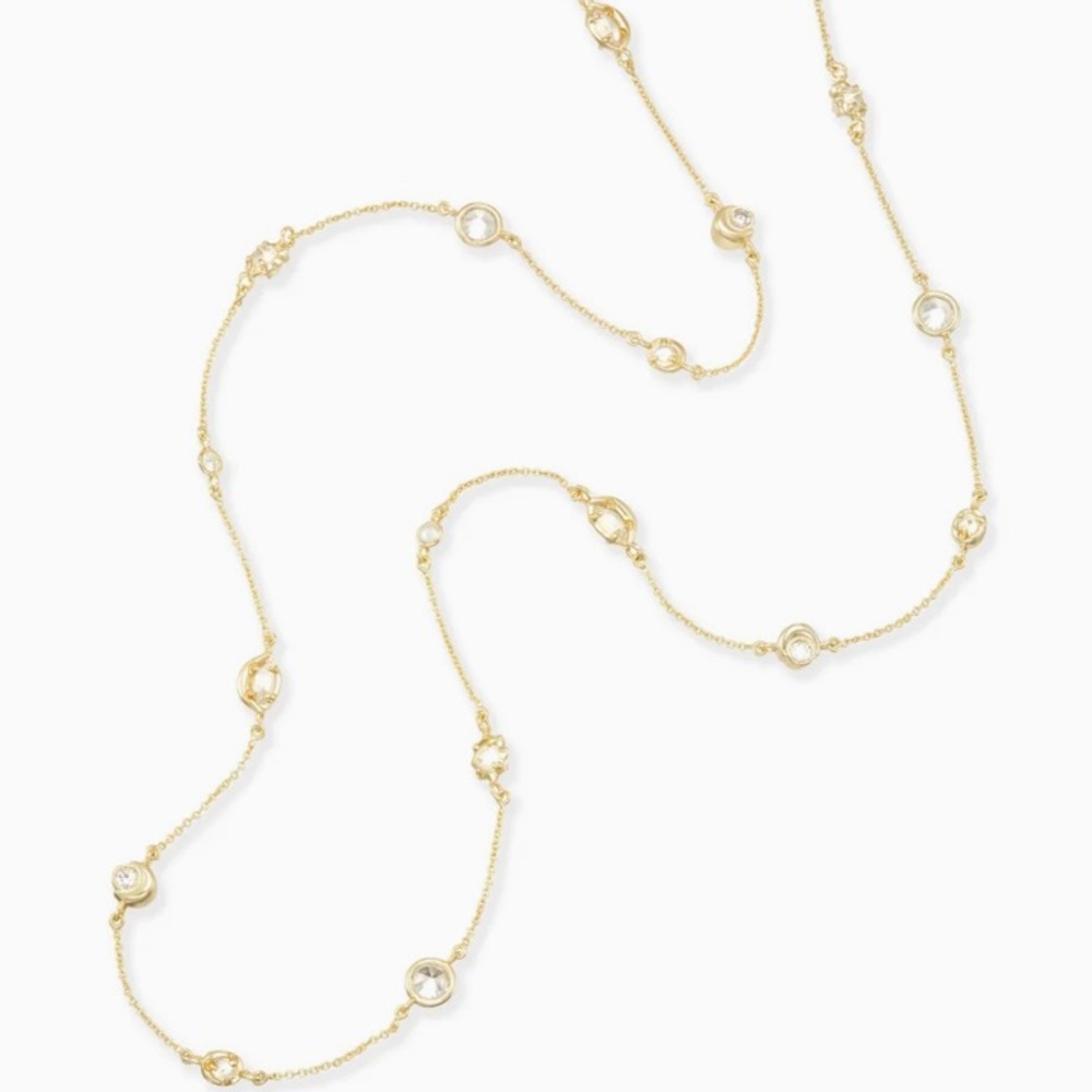 Kendra Scott Augie Long Necklace (Gold)